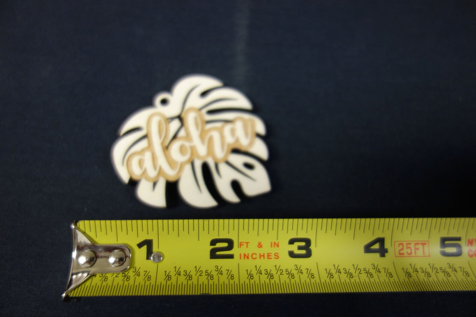 NEW ITEM: Laser Cut Wood Aloha Monstera Leaf Key Chain Wooden Etched ...