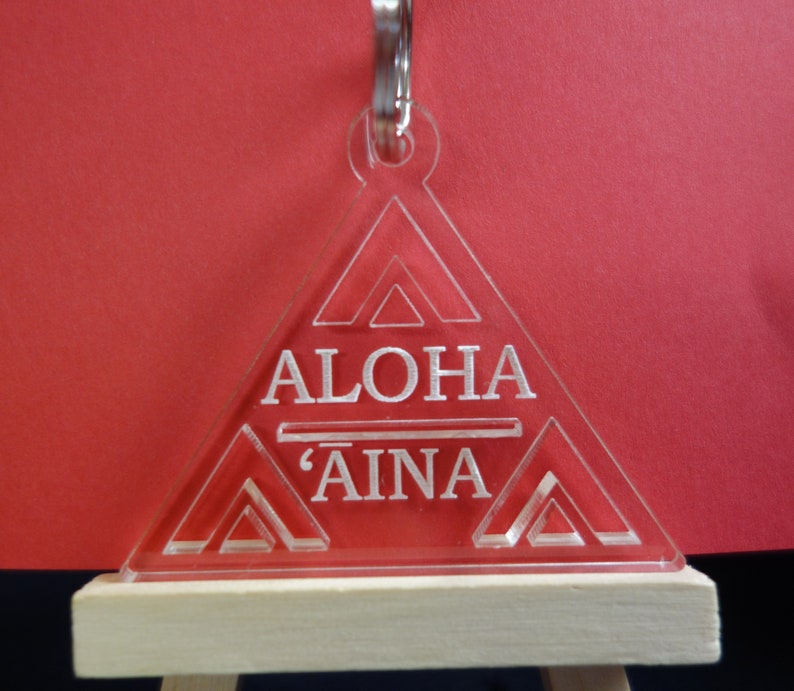 LIMITED EDITION Protect Mauna Kea Aloha Aina Acrylic Key Chain Maunakea ...