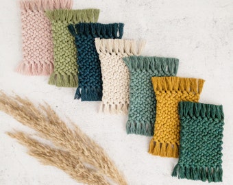 Macrame Coasters | Handmade Rectangle Coasters