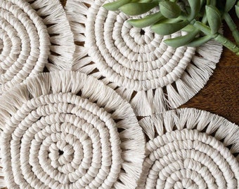 Macrame Coaster (round) | Coasters