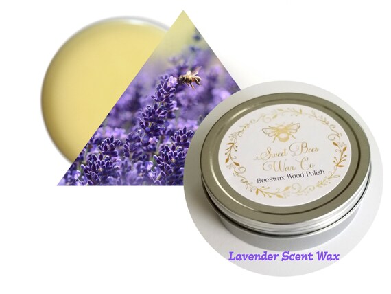 All Natural Wood Furniture Wax Lavender Scent 4oz Wood Etsy
