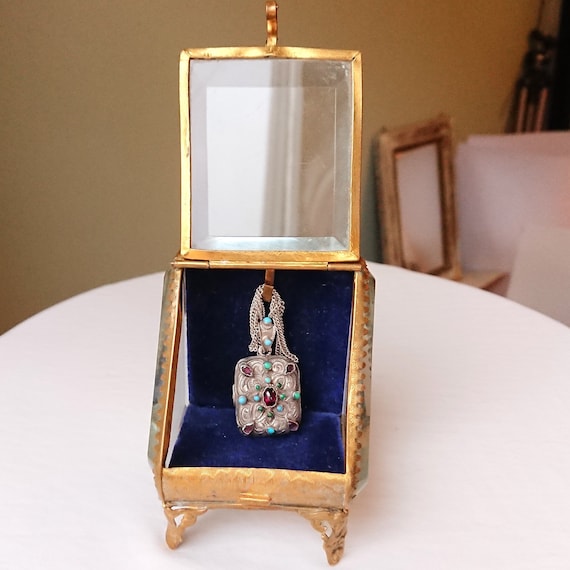 Antique french  jewelry box 1800s Napoleon III  V… - image 2