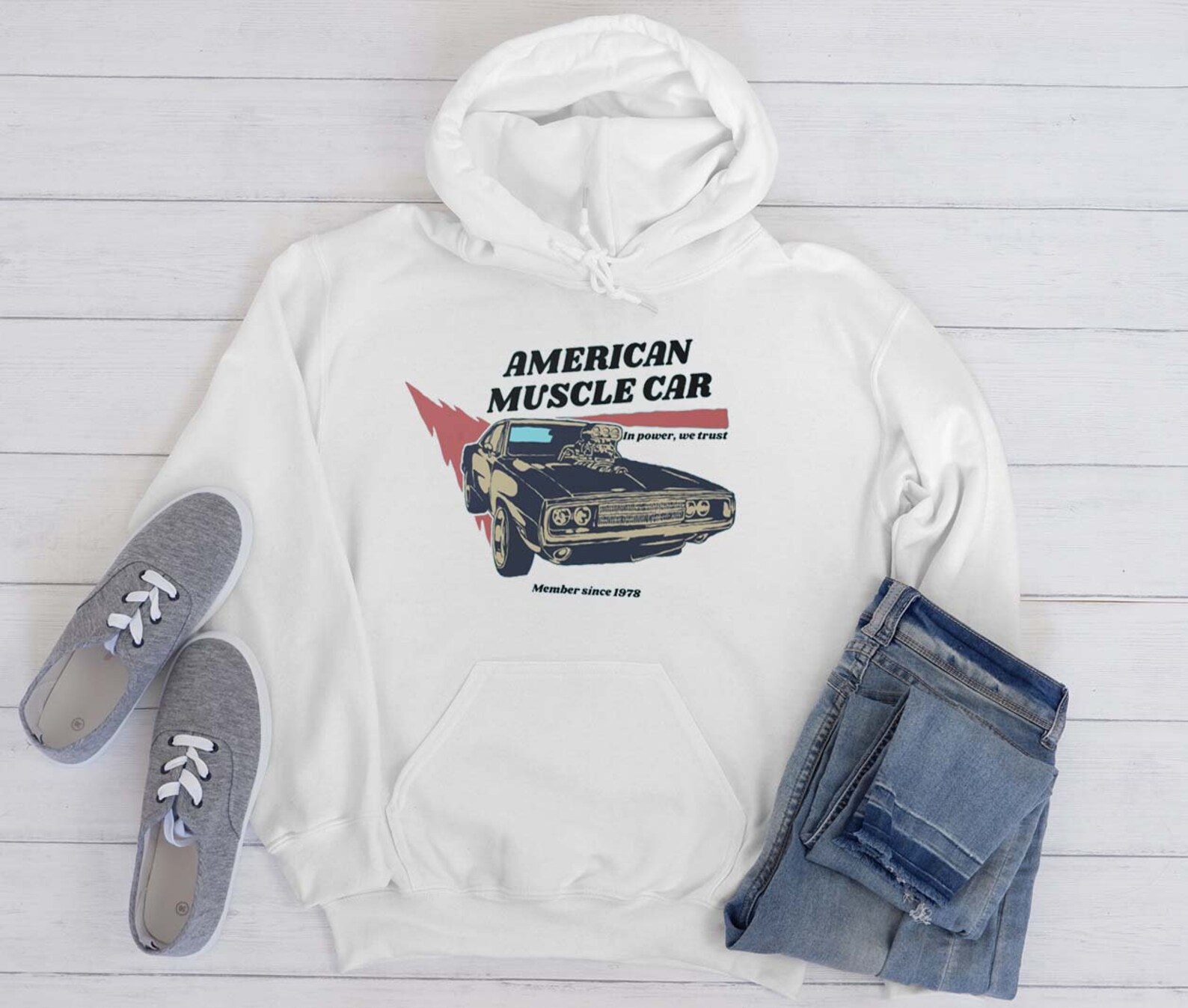American Muscle Car Unisex Graphic Hoodie Etsy