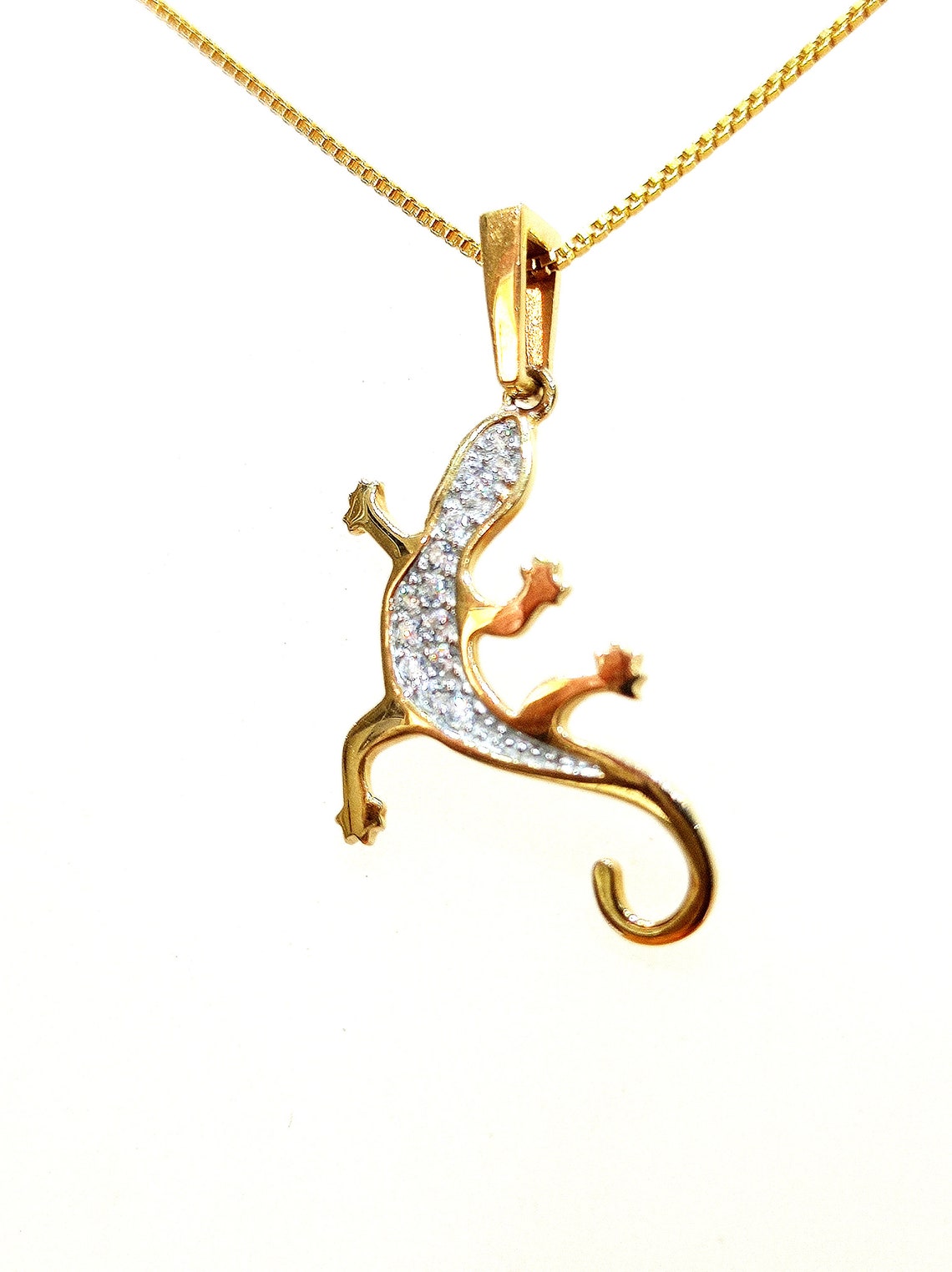 jackie iii white rose gold lizard