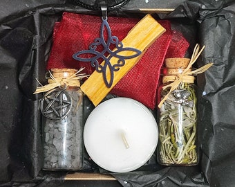Witch's Knot Steel Necklace, Protection Spell Kit, Wiccan Pagan Supplies