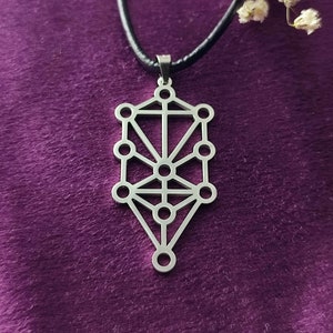 SIMBOLIKS Kabbalah Symbol, Kabbalistic Sephiroth, Jewish Kabbalah, Amulet, Talisman, 10 Sephiroth, Sephiroth, Kabbalah Pendant