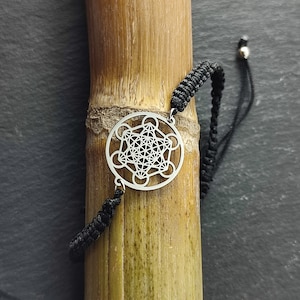 SIMBOLIKS Anioł Metatrona, Kostka Metatrona ze stali nierdzewnej, Święta Geometria, Amulet Ochronny, biżuteria duchowa, prezent do medytacji jogi