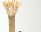 Handmade Wicker Flower Basket Organizer Natural Straw Vintage Rattan Vase Home Decorative Desk Storage Container Gift