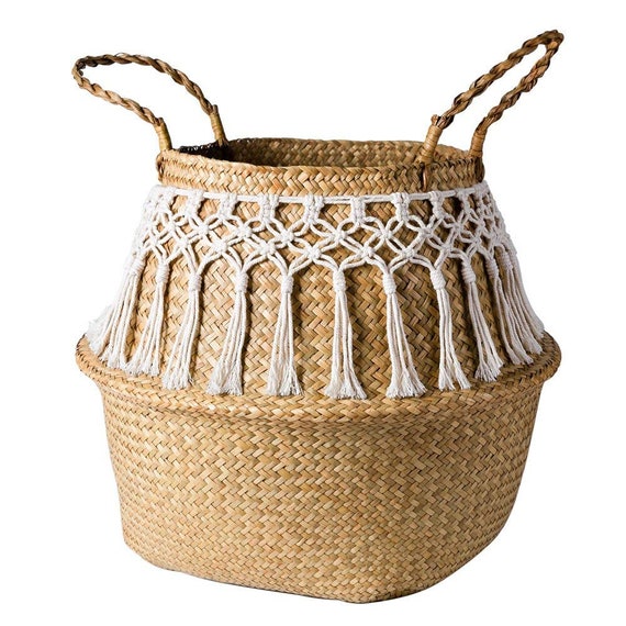 32 X 30cm Large Wicker Basket Foldable Decorative Baskets Etsy