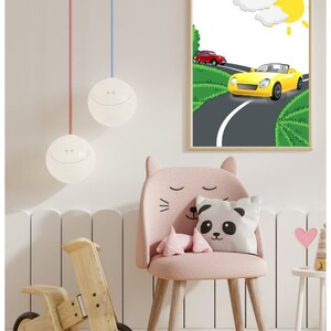 Car Printable Wall Art, Car Wall Art, Car Nursery Art, Car Wall Art for kids&#39; room, Modern Nursery, Car Digital Download Wall Art