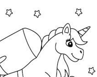 10 Fun Coloring Pages, for kids ages 3+