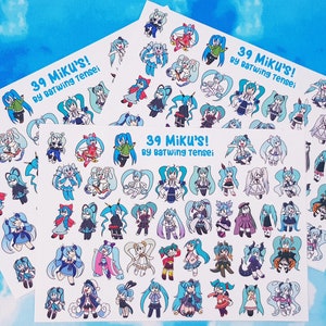 39 Miku&#39;s! | Sticker Sheet