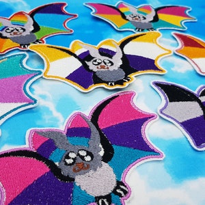 Choose Your Flag Pride Bats! | Iron-on Embroidered Patches