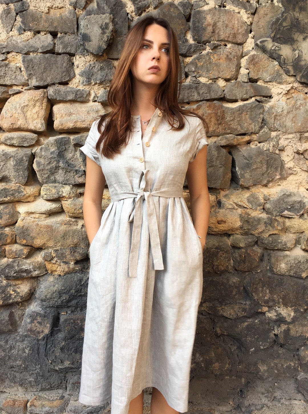 Linen dresses for women/ Linen dress/ Linen women dress , lLnen casual dress, Linen summer dress