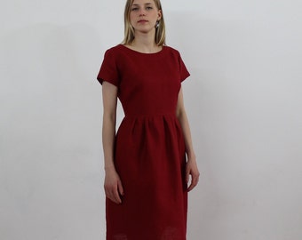 Linen dresses for women/ Linen dress/linen dress for women/ casual linen  dress/ summer linen dress/ linen dress with pockets