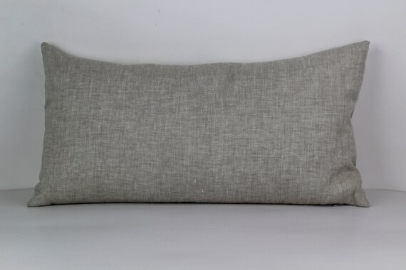 Natural Linen Pillow Case Lumbar Pillow salmon linen pillow case | Pillows