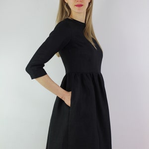 9+ Linen Black Dress