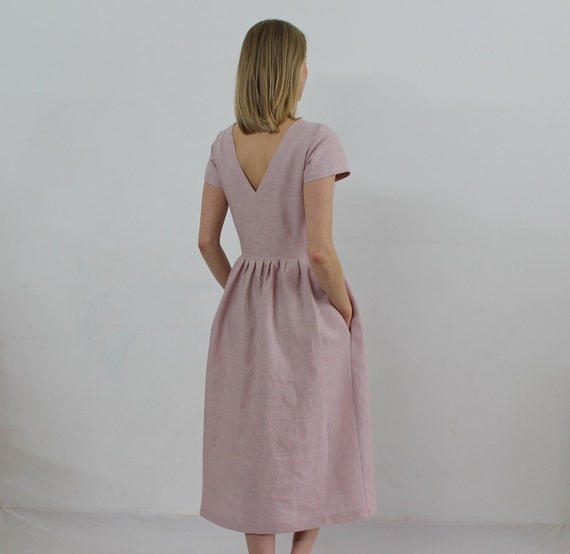Linen Dresses for Women,Linen Dress, Linen Women Dress , Linen Dress with Pockets, Linen Summer Dress,
