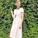 Linen women dress, linen casual dress, linen summer dress,