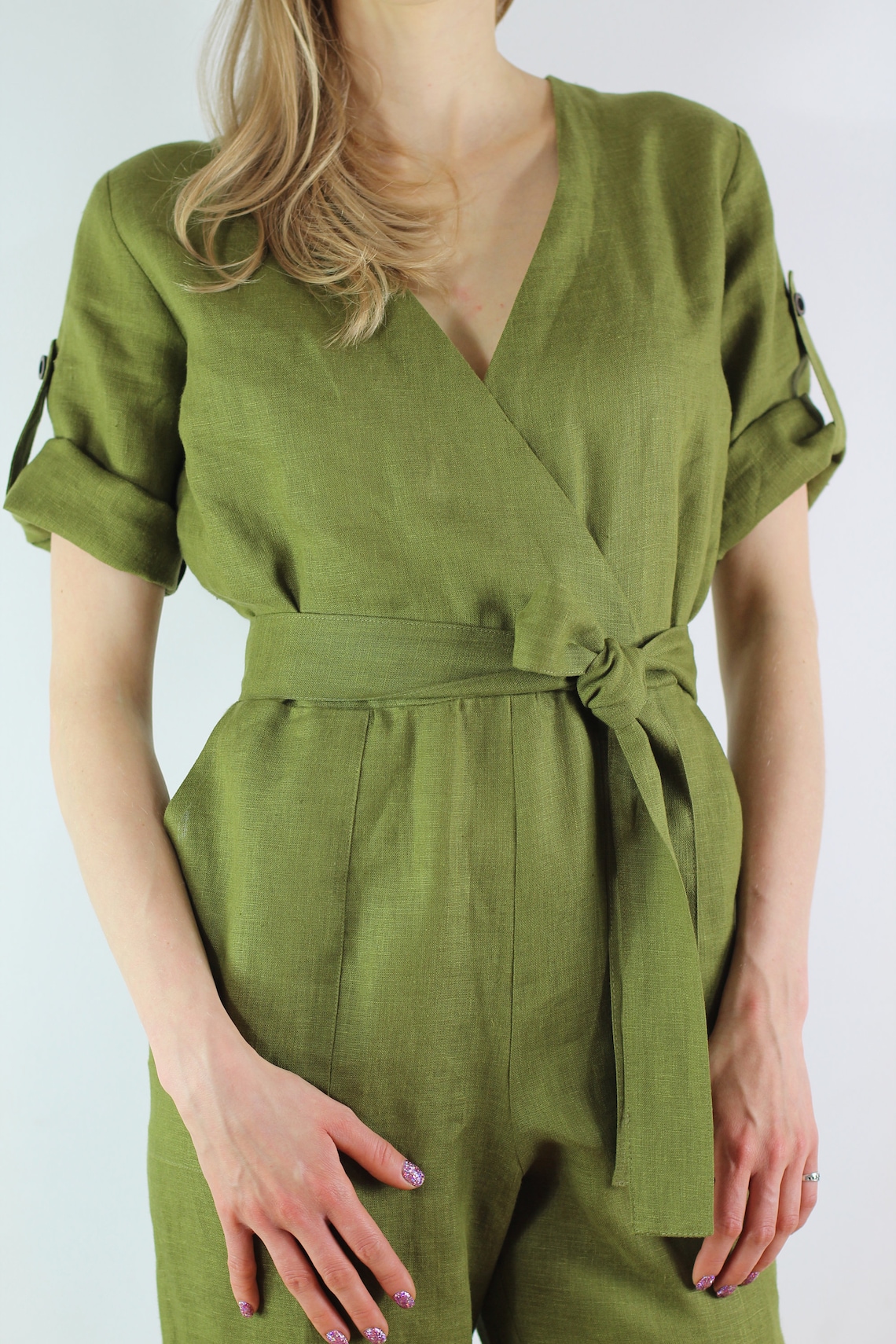 Damen Leinen Jumpsuit / Casual Leinen Jumpsuits / Leinen Etsy.de