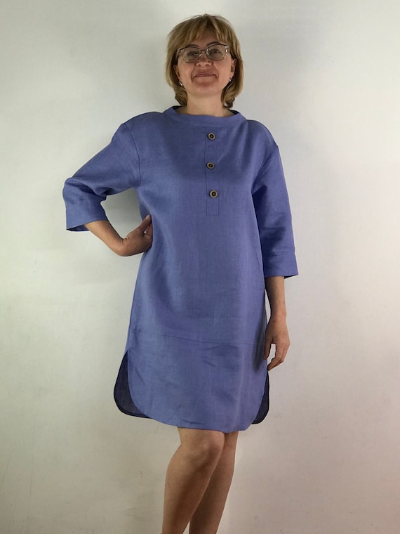 Robe Femme Multicolore Taille M-L - Manches Longues, Longueur Midi, Rayon, Occasion Très Bon état