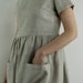 Linen women dress , linen casual dress, linen summer dress,
