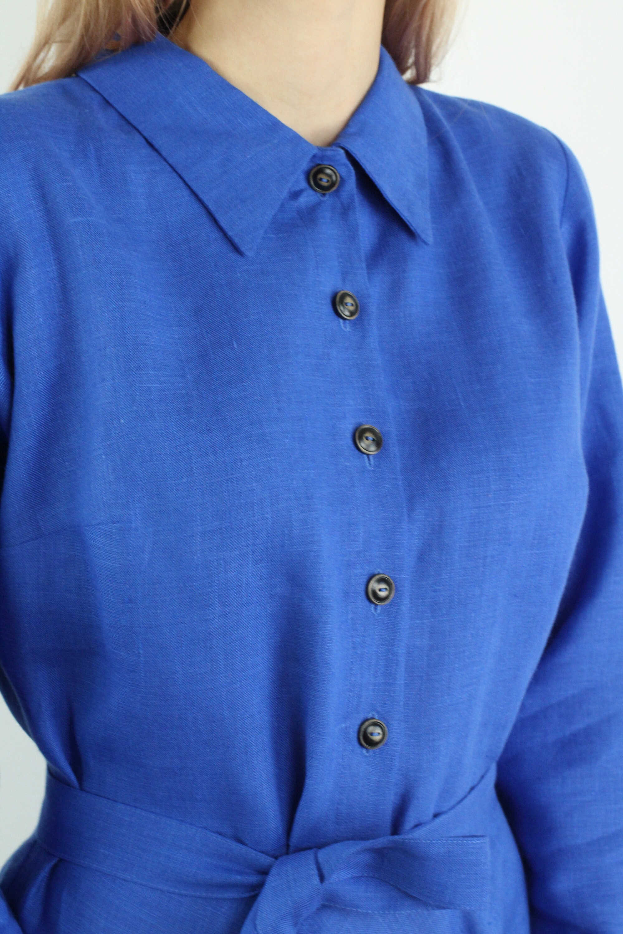 Linen Twill Maxi Dress main image 0