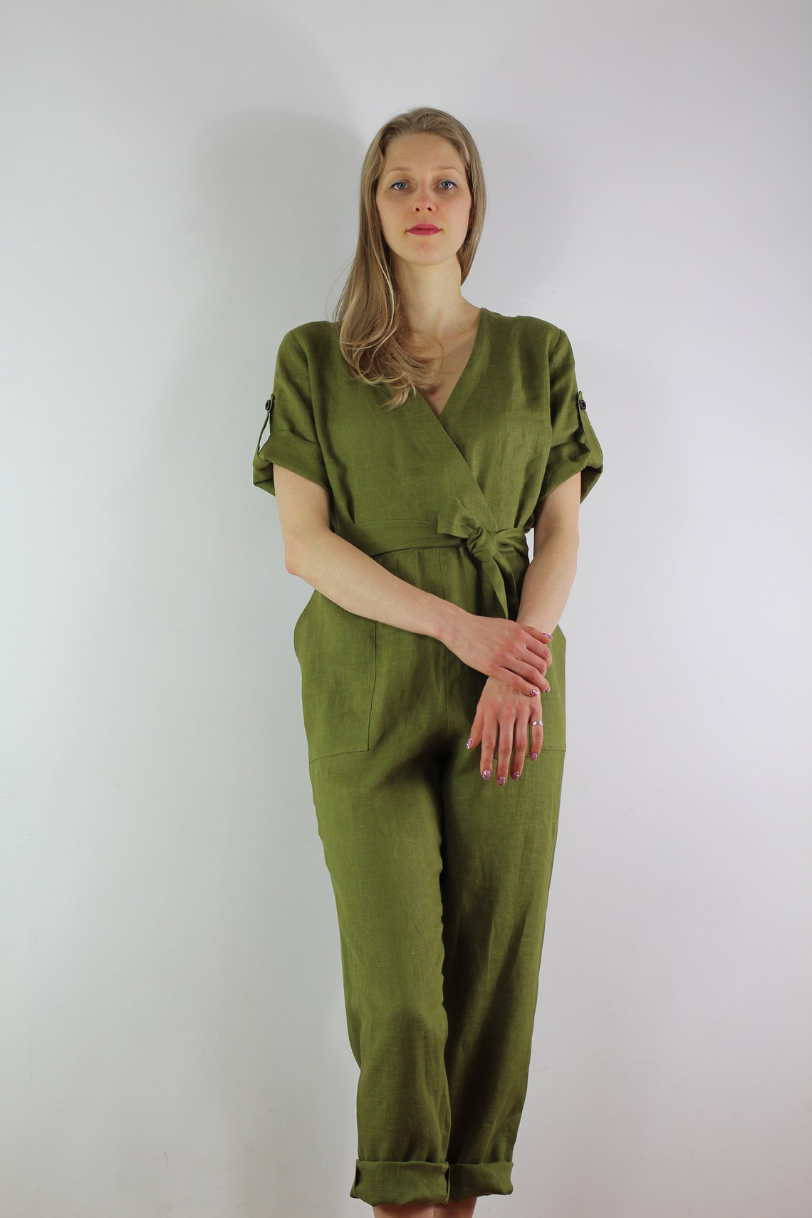 Damen Leinen Jumpsuit / Casual Leinen Jumpsuits / Leinen Etsy