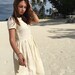 Linen dress Zanzibar/ Linen dress/ Linen women dress , linen casual dress, linen summer dress, milky white dress