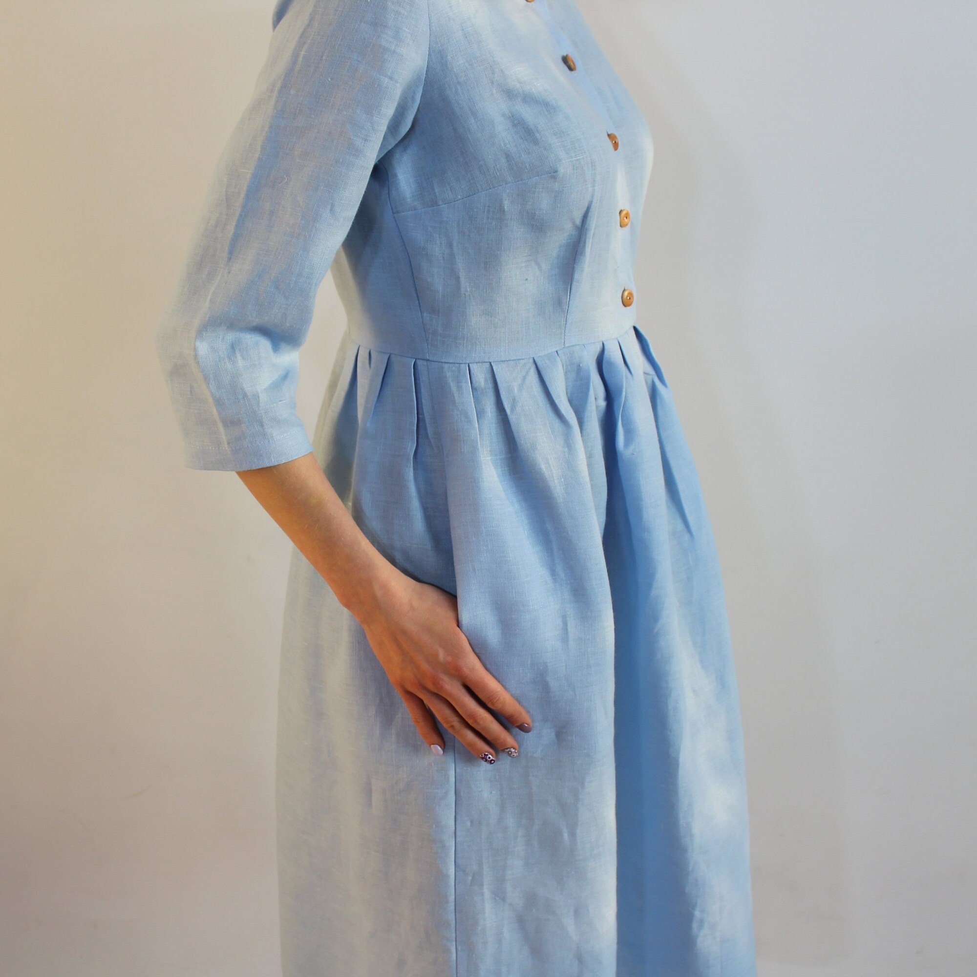 Linen Dress - OS13552-185 main image 1
