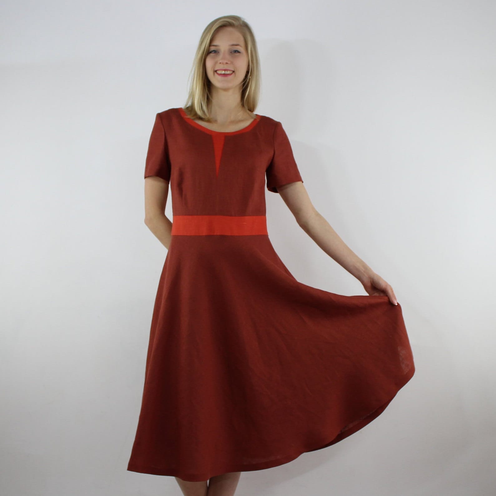 Linen Women Dress Linen Casual Dress Linen Summer Dress - Etsy