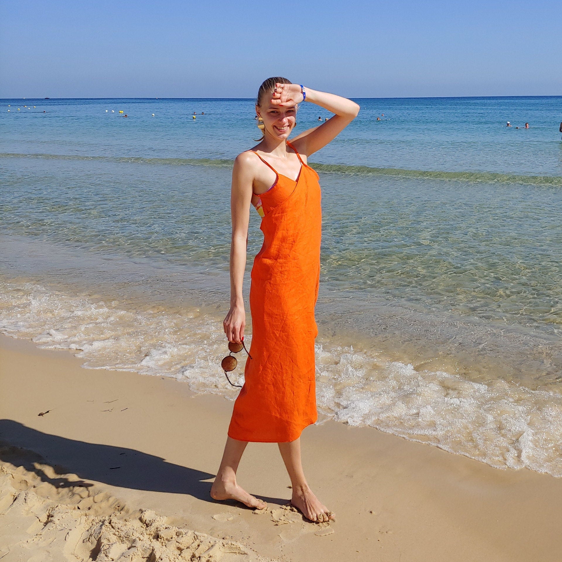 pareo beach dress Sarong / pareo - Beachwear wrap skirt