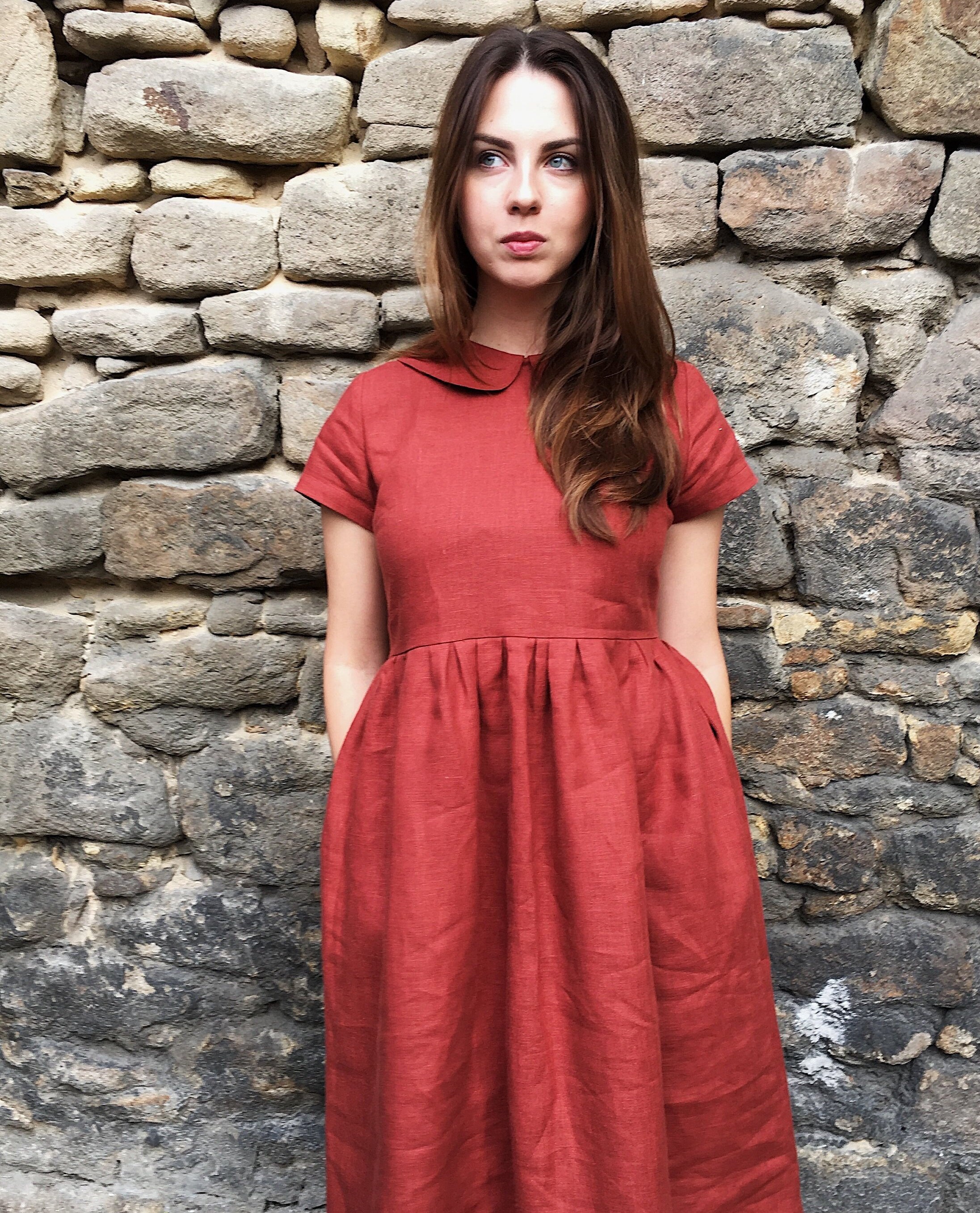Linen Dresses for Women Linen Women Dress Linen Casual Etsy