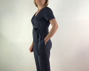 Women linen jumpsuit/ Casual linen jumpsuits/  Jumpsuit for women/ Summer jumpsuit/ Linen overall