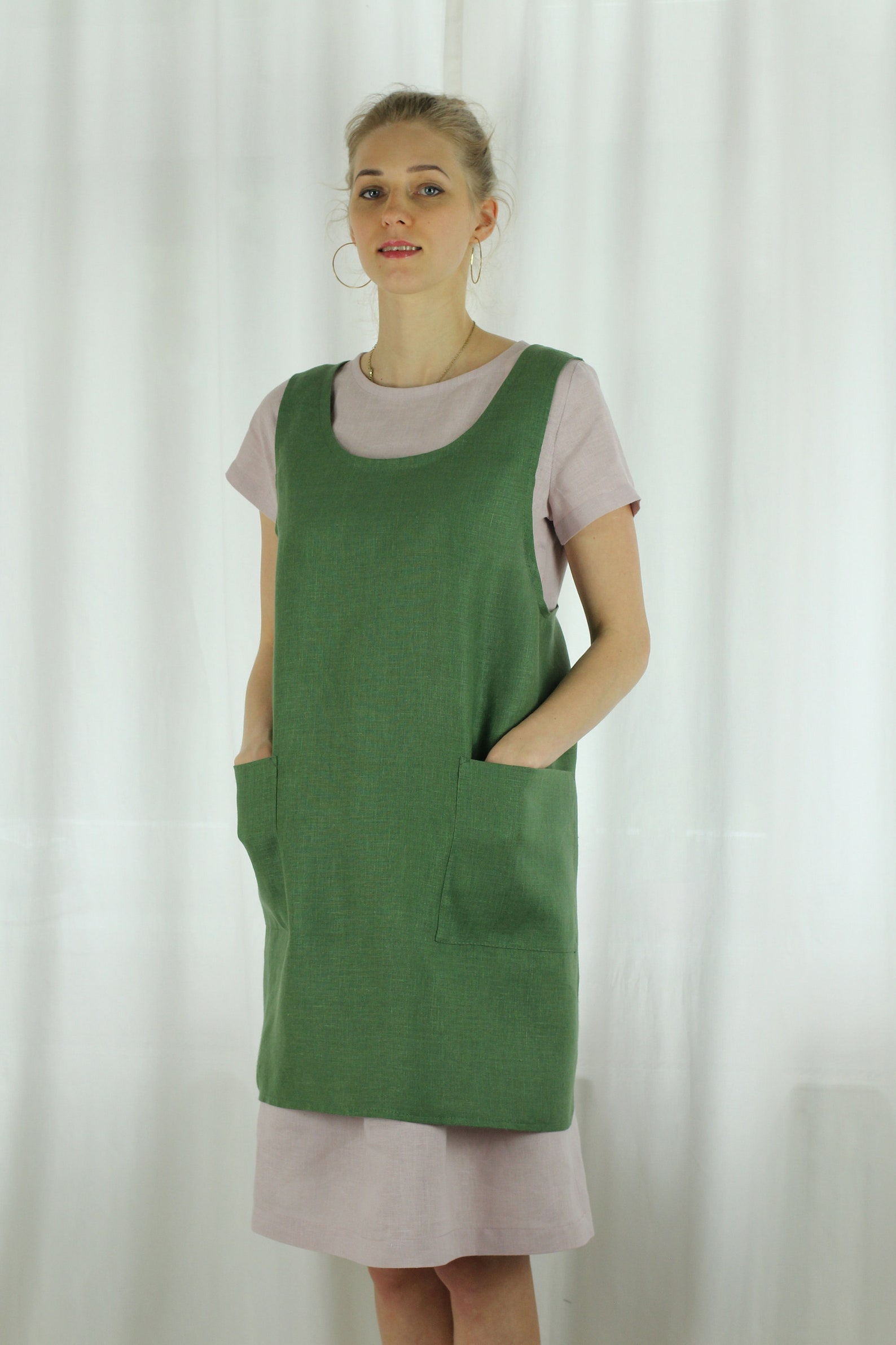 Japanese Apron/ Linen Apron/ Japanese Cross Back Apron/ Cross Etsy