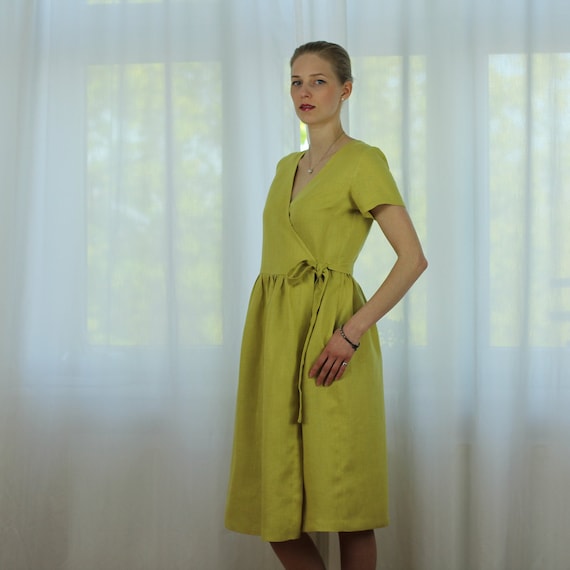 knee length dresses for ladies Women summer dress / women wrap dress / Mini Me dress – Milimilu.com main image 0
