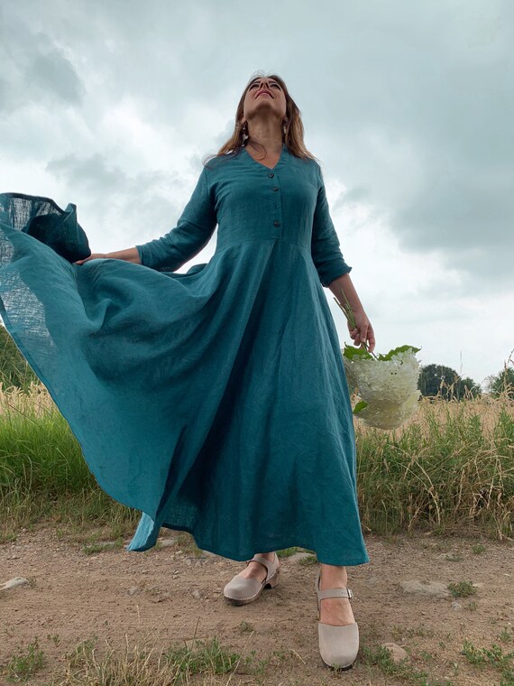 Linen Women Dress/ Linen Maxi Dress/ Linen Summer Dress/ Elegant Dress/ Full Circle Skirt/ Evening Dress Linen Women Dress/ Linen Maxi Dress/ Linen Summer Dress/ Elegant Dress/  Full Circle Skirt/ Evening Dress - Etsy