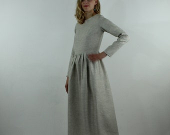 Maxi dress, Linen women dress, Linen casual dress, Linen summer dress