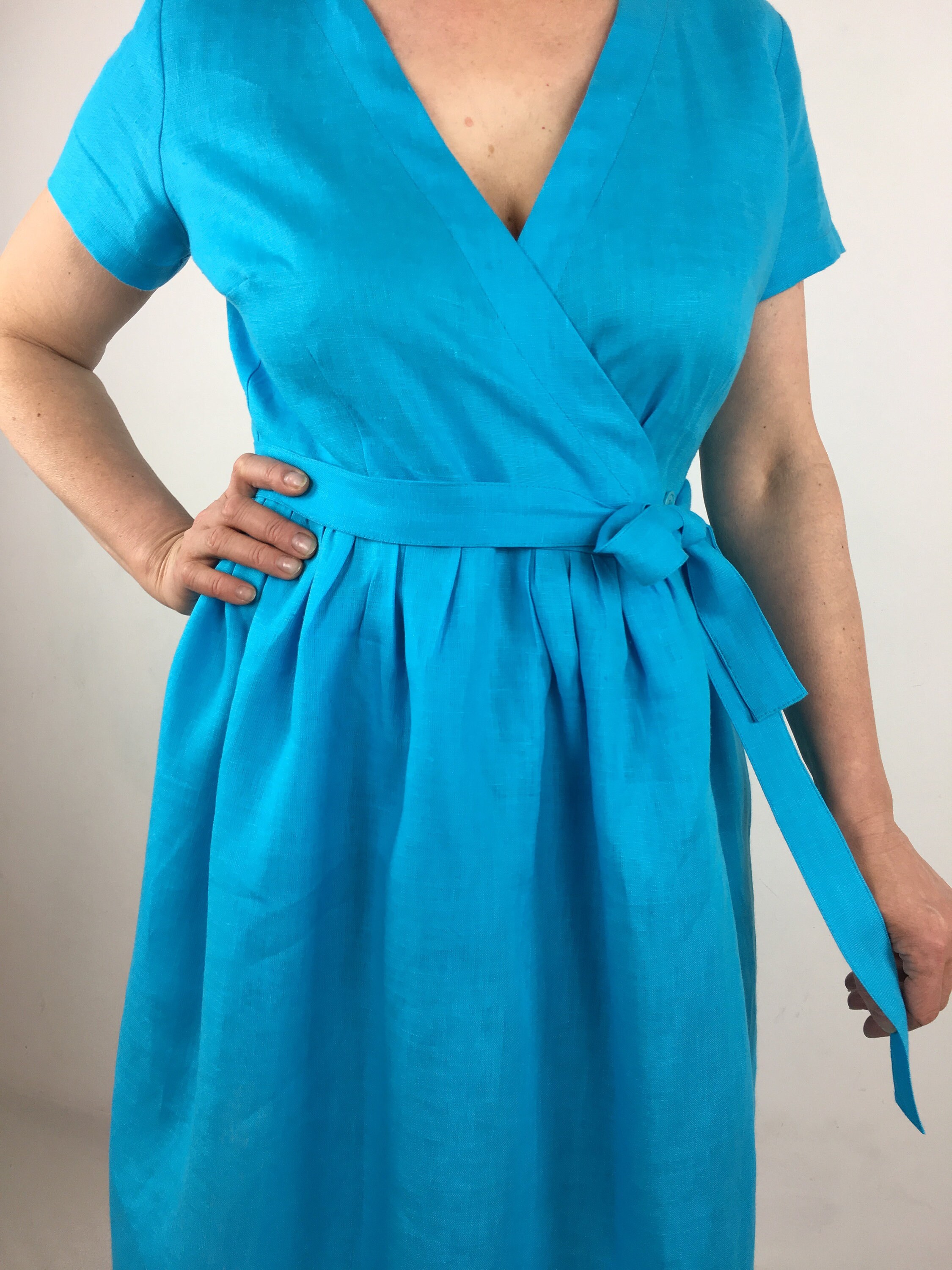 Linen Dresses for Women Linen Wrap Dress Linen Casual Etsy