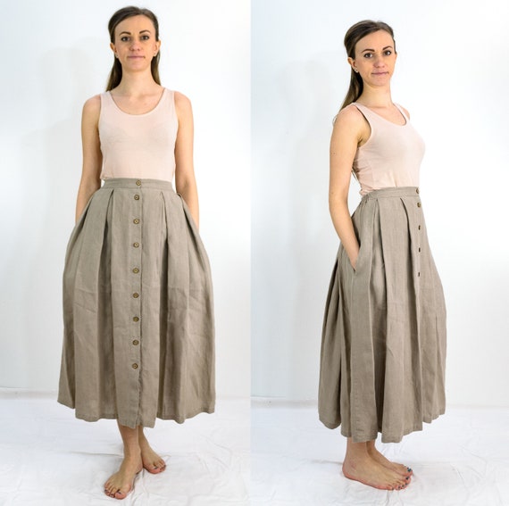 DTH Architect skirt in Olive Crushed Silk – Dem Two Hands