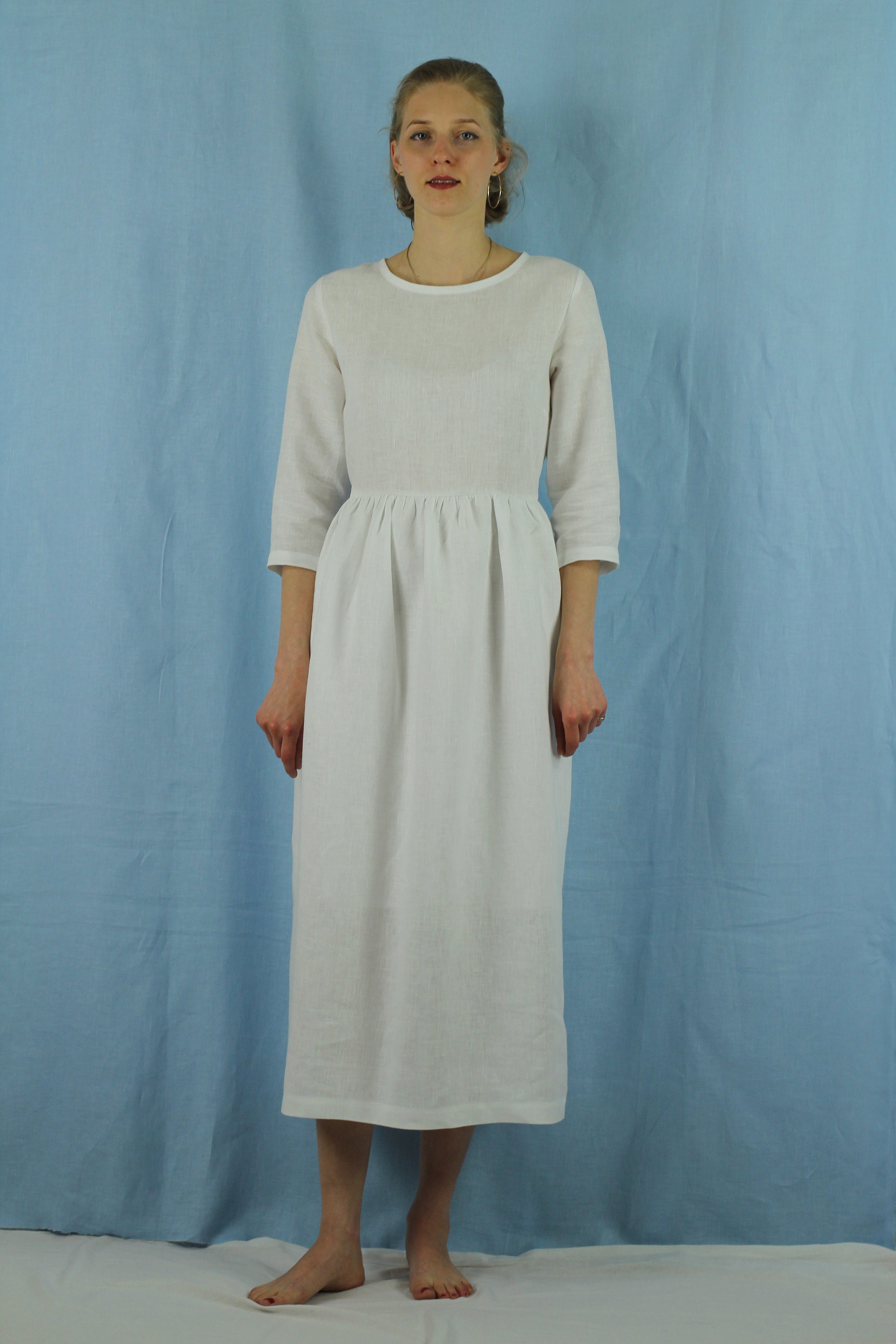 Linen Dresses for Women/ Linen Dress/ Linen Women Dress , Llnen Casual  Dress, Linen Summer Dress 