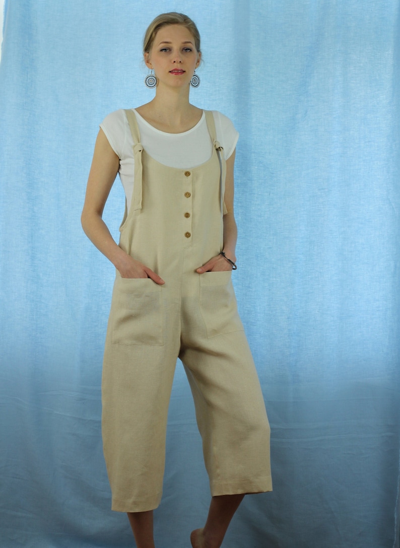 etsy linen jumpsuit