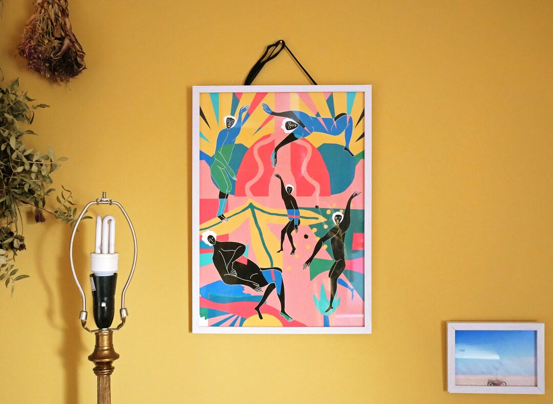 Dancing Queens Art Work by Bristol Mural Artist Molly Mural, Vogue