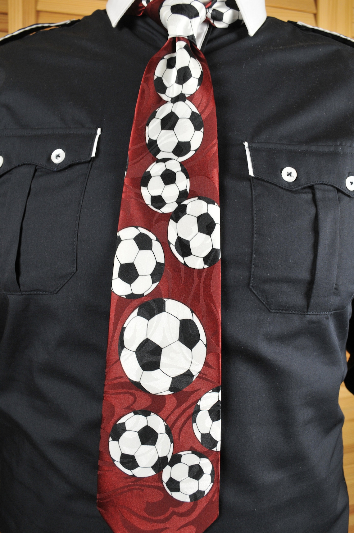 Vintage Hand Made Necktie From Steven Harris World Cup Soccer Necktie