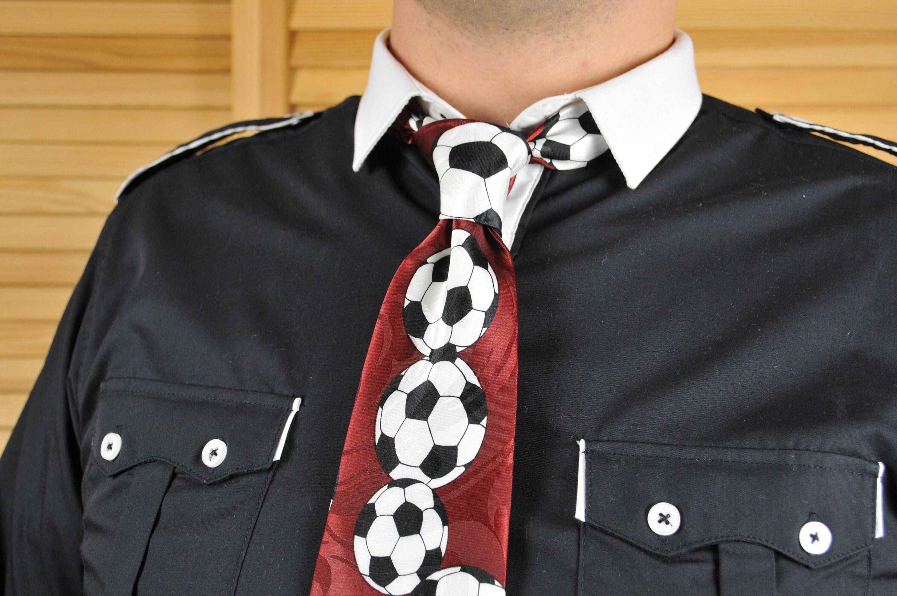 Vintage Hand Made Necktie From Steven Harris World Cup Soccer Necktie
