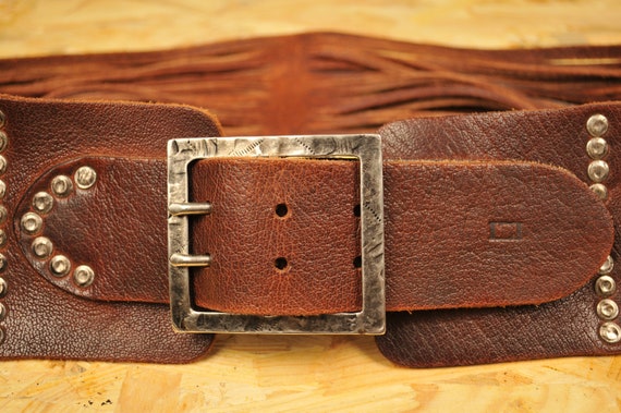 Vintage LEYVA Womens Belt Made in Spain Wide Belt