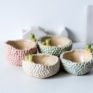 Mini ceramic planter, Succulent plant pot, Ceramic cactus pot, Succulent clay planter, Cache pot, Flower pot, Modern mini planter, Plant pot
