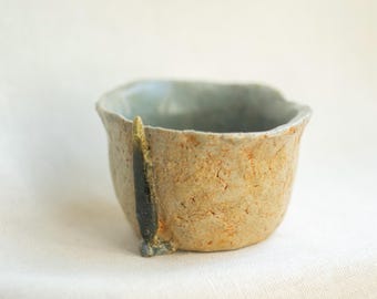 Small Tea Cup no Handle, Pottery Cup, Tea Bowl, Yunomy, Stoneware