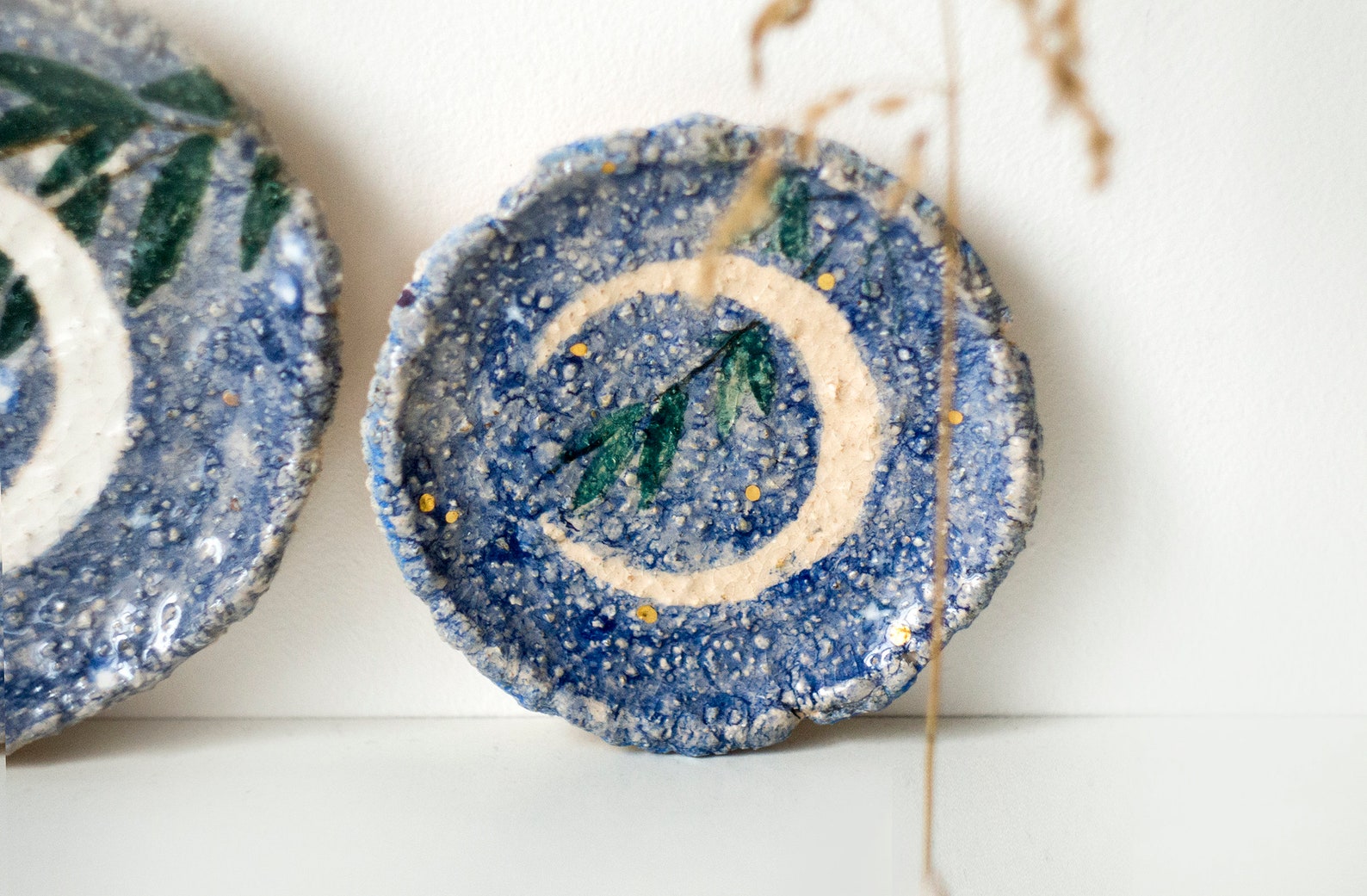 Ceramic wall art Moon Miniature Ceramic Home decor Wall Etsy