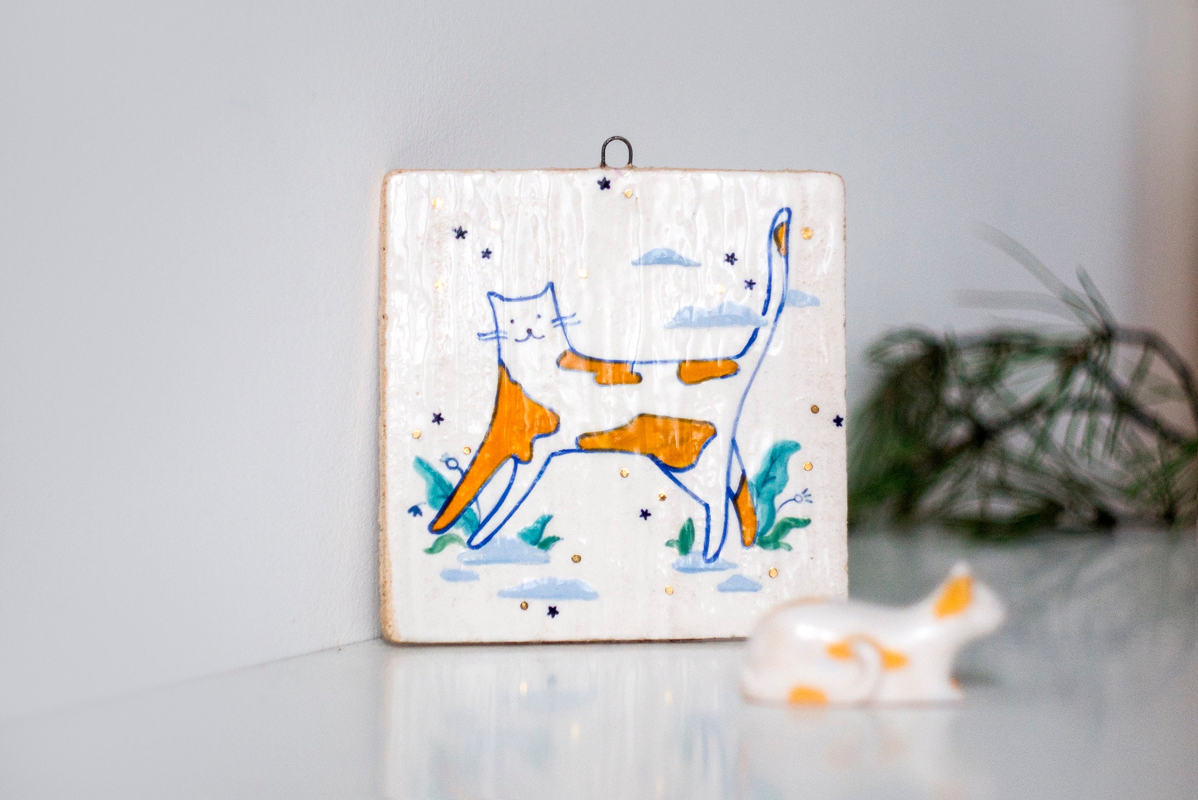 Keramik-Wand-Kunst Fliesen-Wand-Kunst Kunst-Wandbehang | Etsy